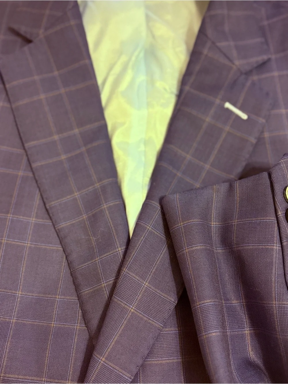 J HILBURN Custom Luxury Blue Plaid Wool Blazer Sport Coat with Matching Vest